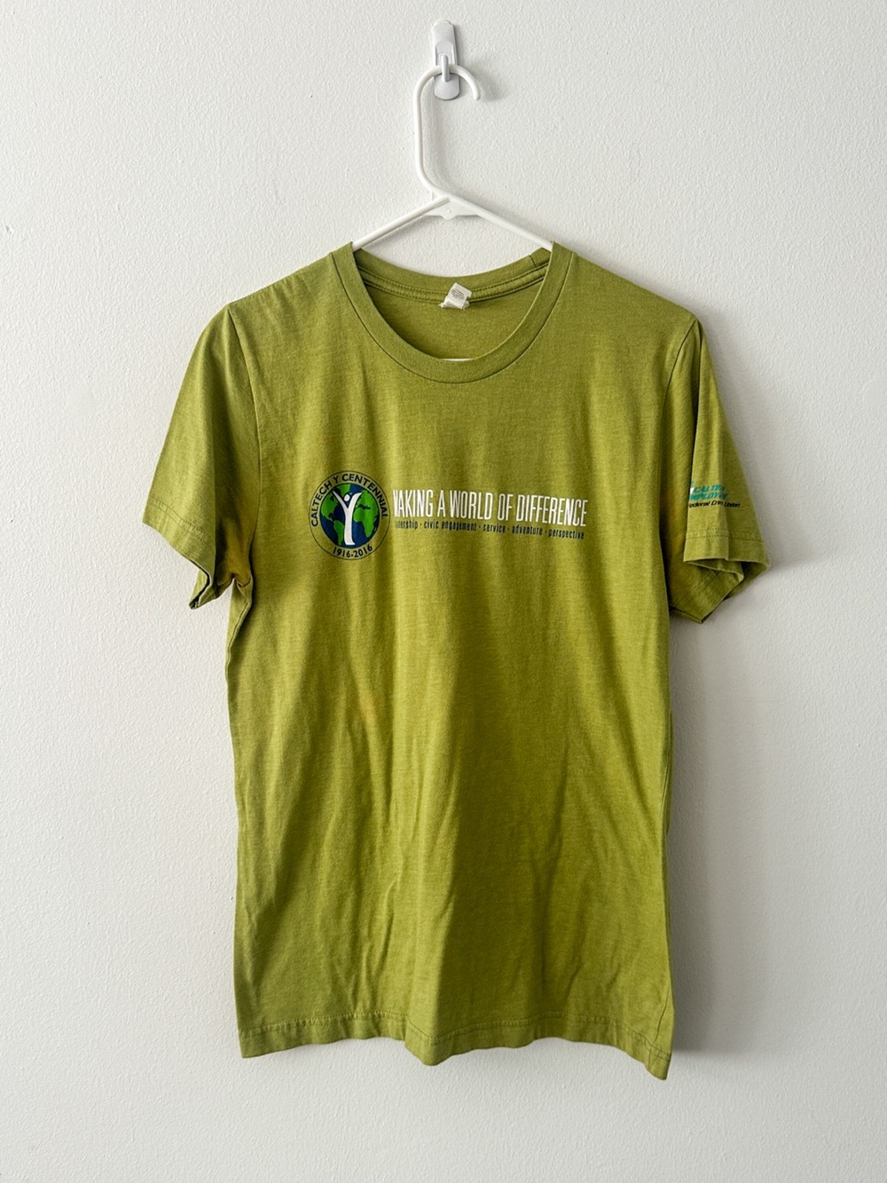 Bella+Canvas Caltech Green T-Shirt Size Medium